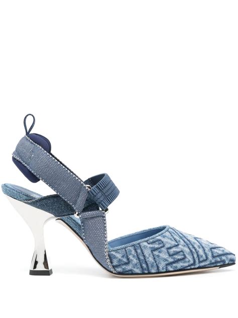 fendi denim sandal